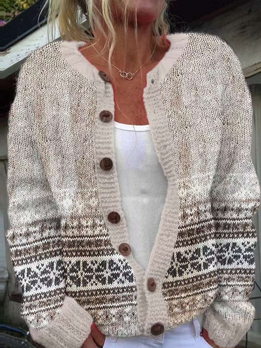 BRIELLE | VINTAGE ICELANDIC CARDIGAN