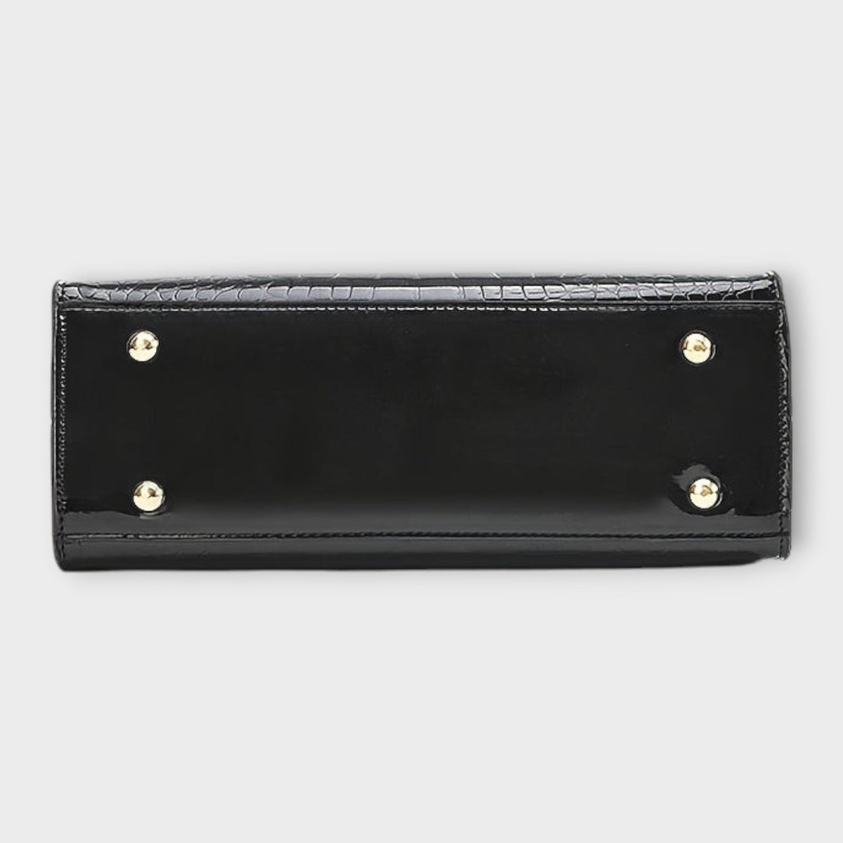 Maison Verdelle - Shiny Crocodile Skin Pattern Handbag