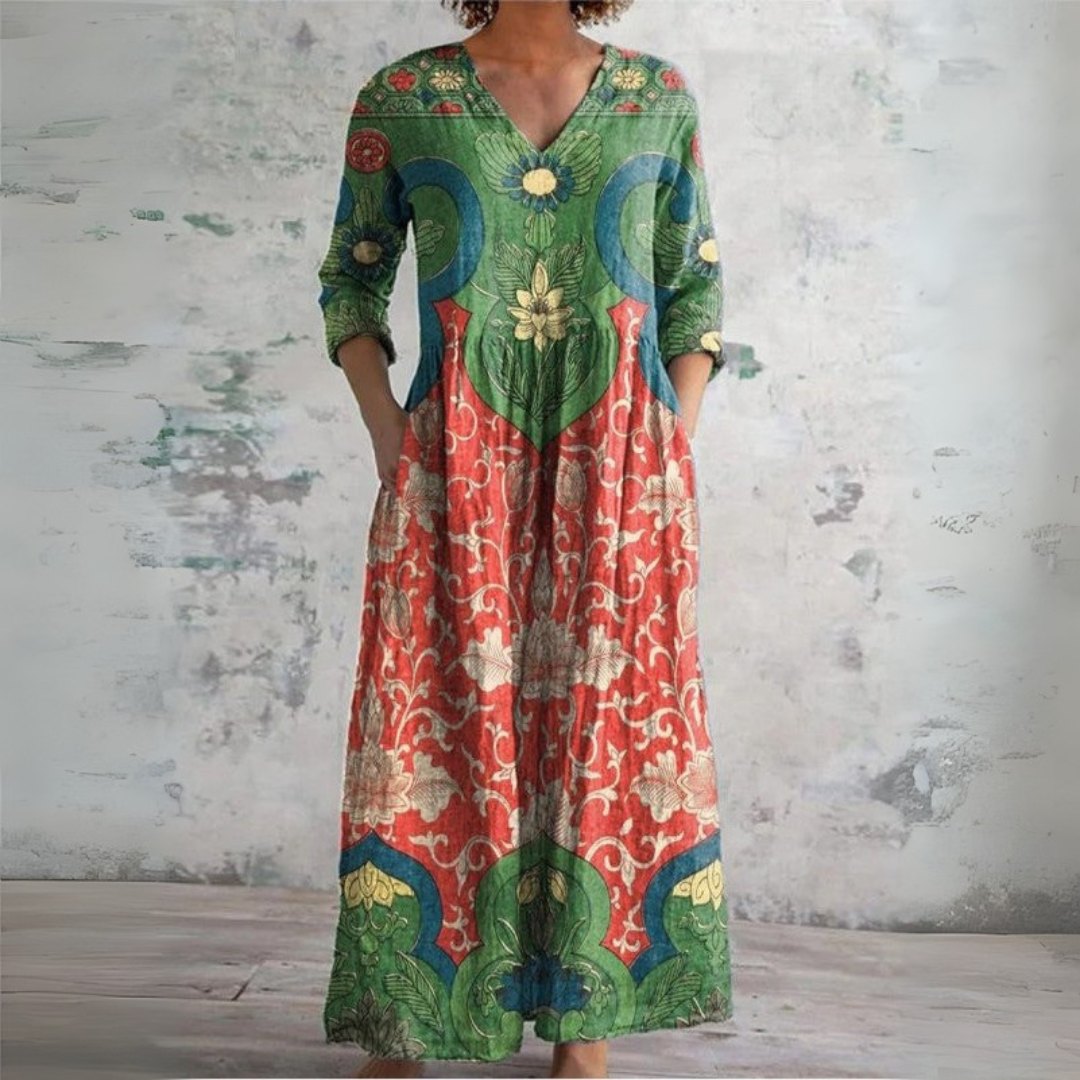 Judita | Vintage kwiatowe sukienki maxi