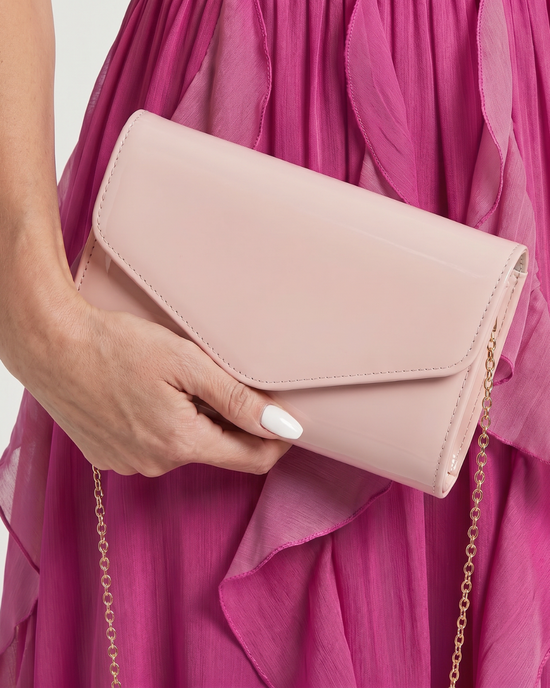 Calista | Kompaktowa kopertówka clutch z klapką