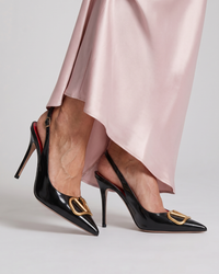 Althea | Czółenka slingback ze spiczastym noskiem na szpilce
