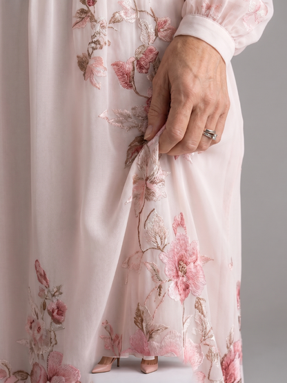 Musal | Vestido midi de manga larga con caída natural