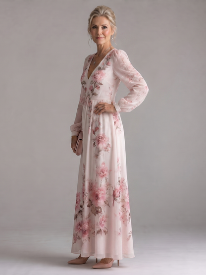 Musal | Vestido midi de manga larga con caída natural