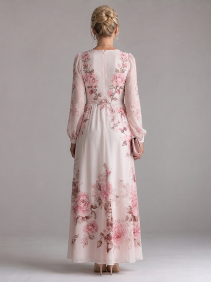 Musal | Vestido midi de manga larga con caída natural