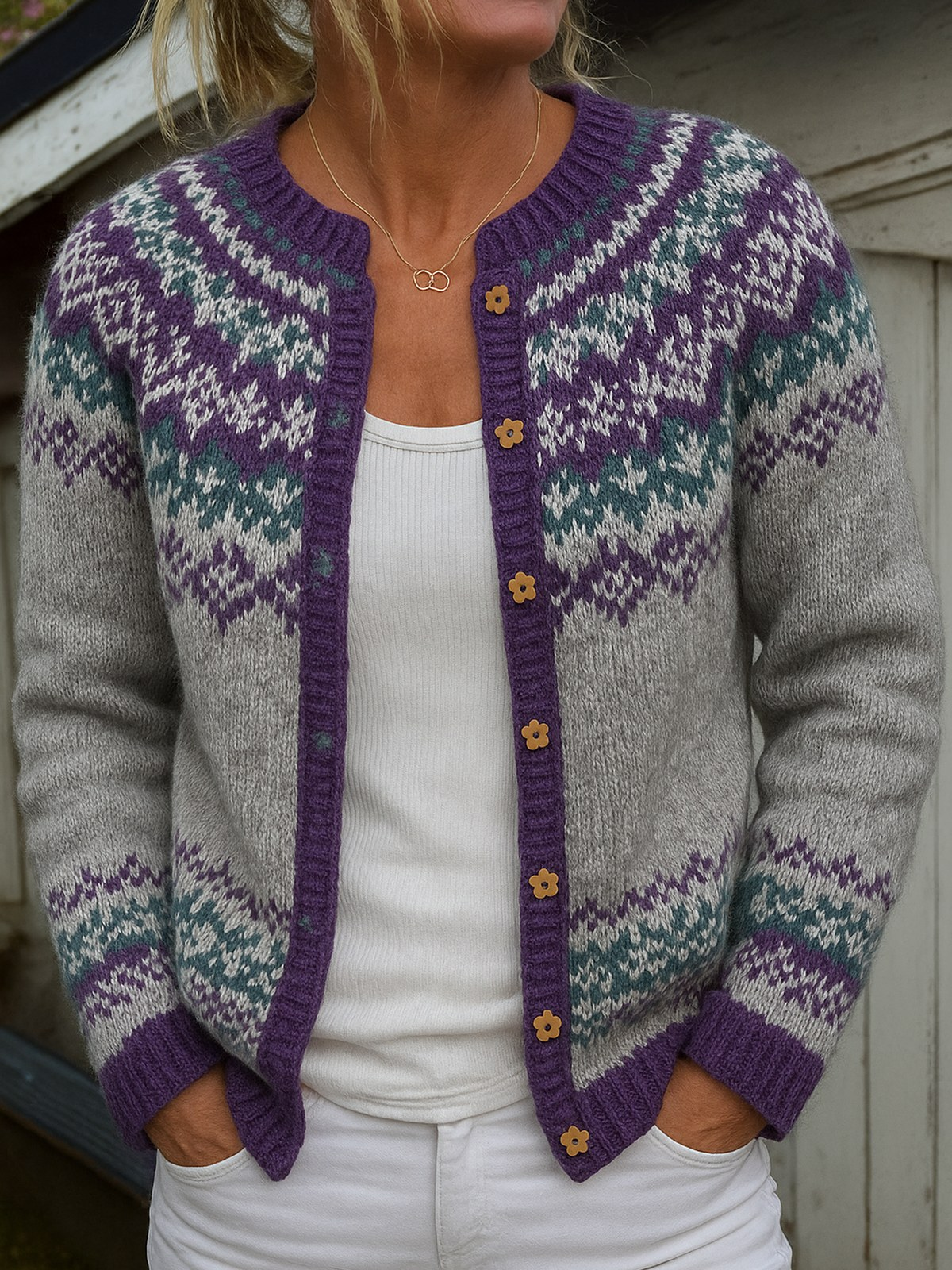 NAOMI | VINTAGE ICELANDIC CARDIGAN