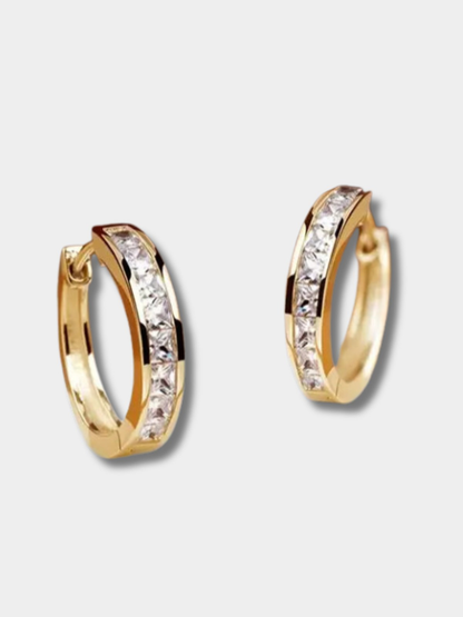 Paolina – Elegant Gold and Crystal Earrings