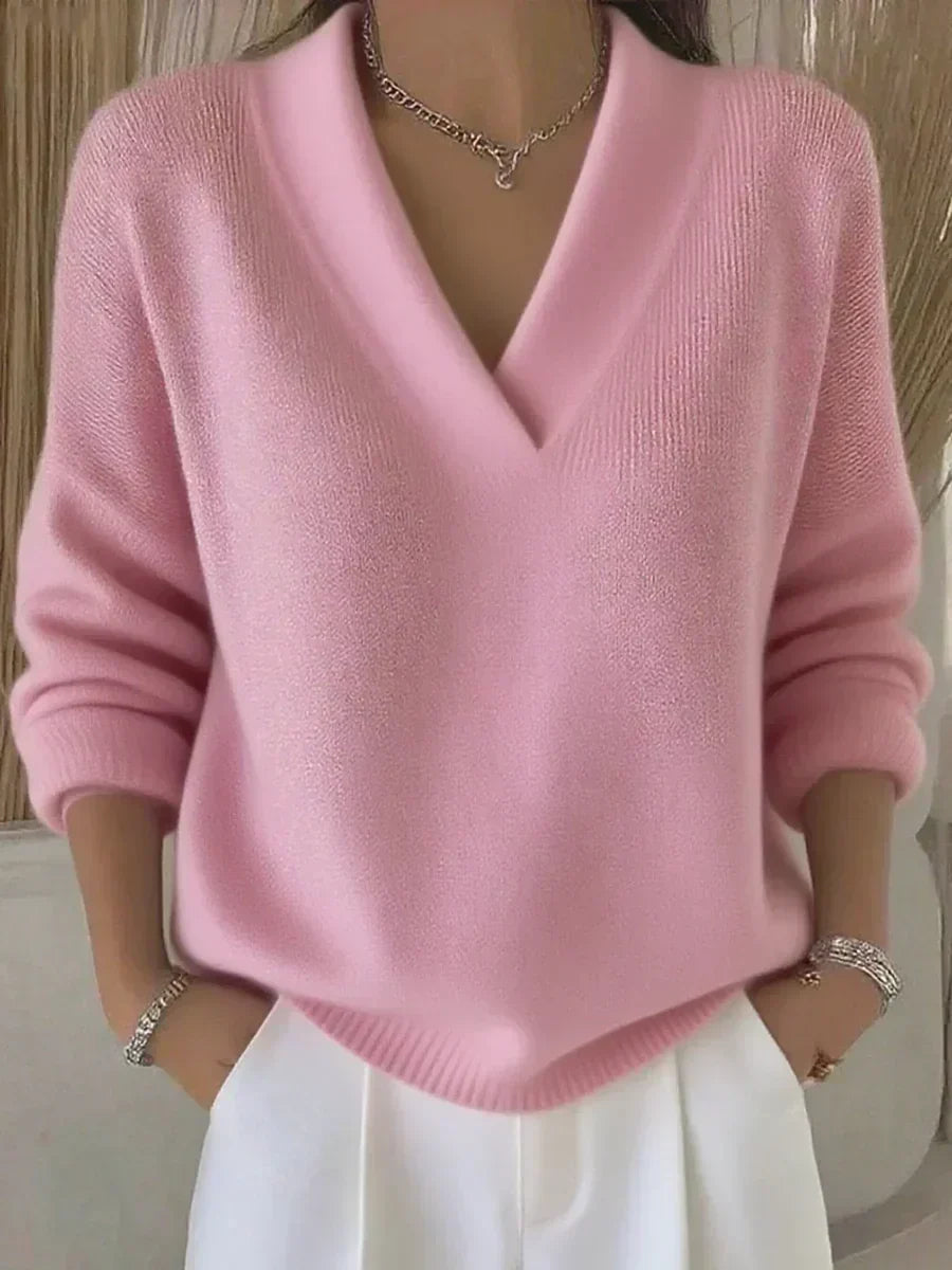 Viola | Soft V-neck jumper