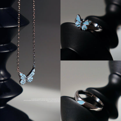 Luminous Dream Blue Butterfly Bracelet