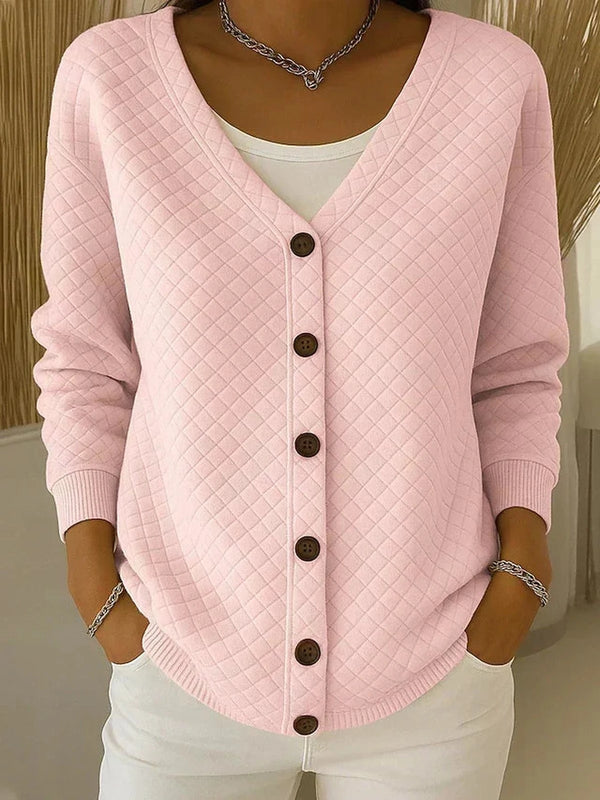 Eleanor | Quilted cardigan with buttons