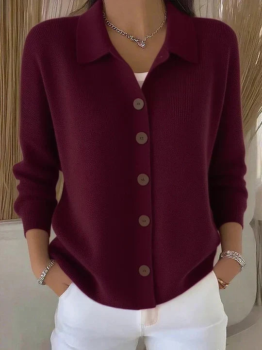 Florence | Collared cardigan with buttons