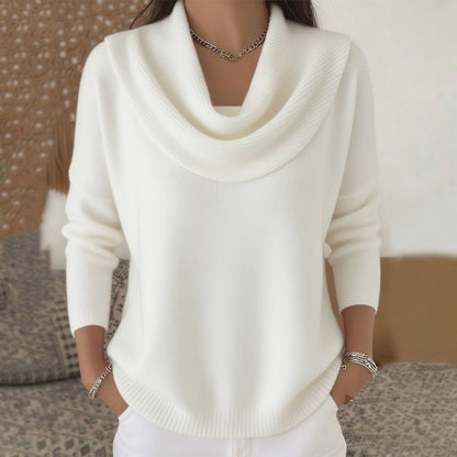 Juliet | Draped-neck jumper