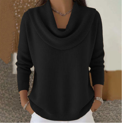Juliet | Draped-neck jumper