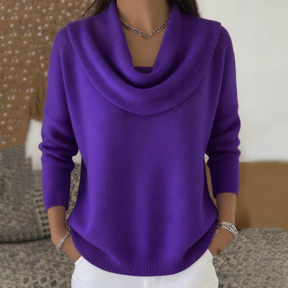 Juliet | Draped-neck jumper