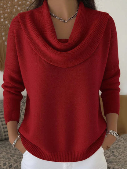 Juliet | Draped-neck jumper