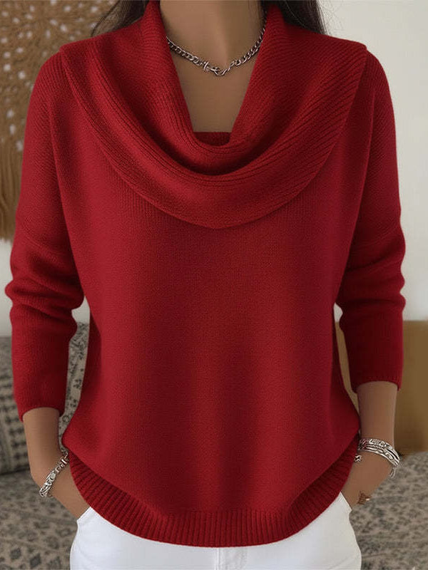 Juliet | Draped-neck jumper