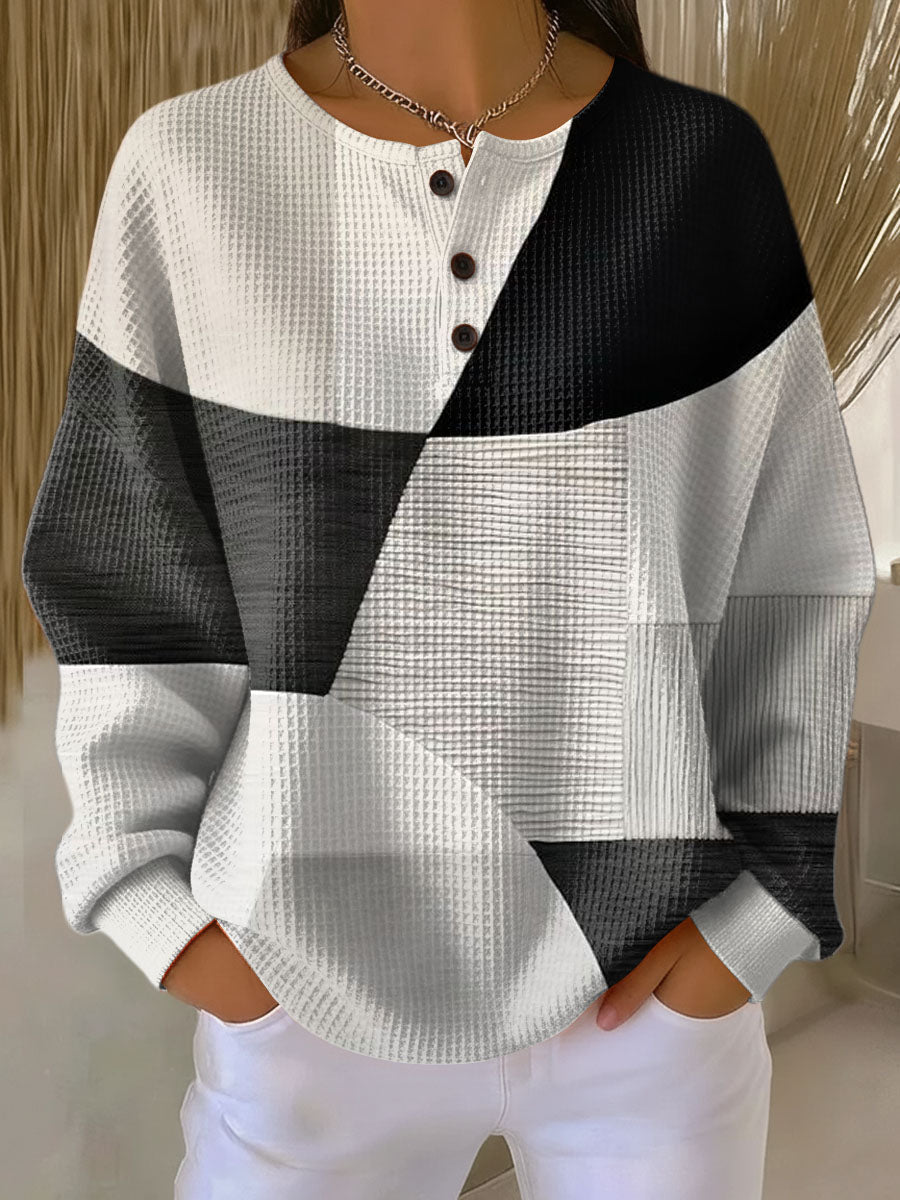Sylvia | Double-layer textured jumper