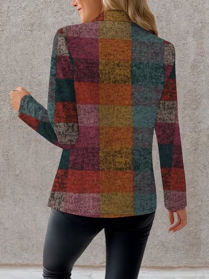 Amandine | Autumn Plaid Blazer