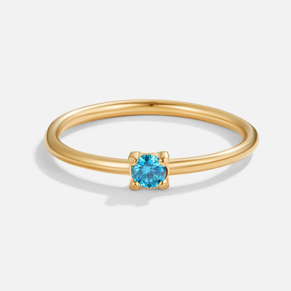 Gold Birthstone Rings