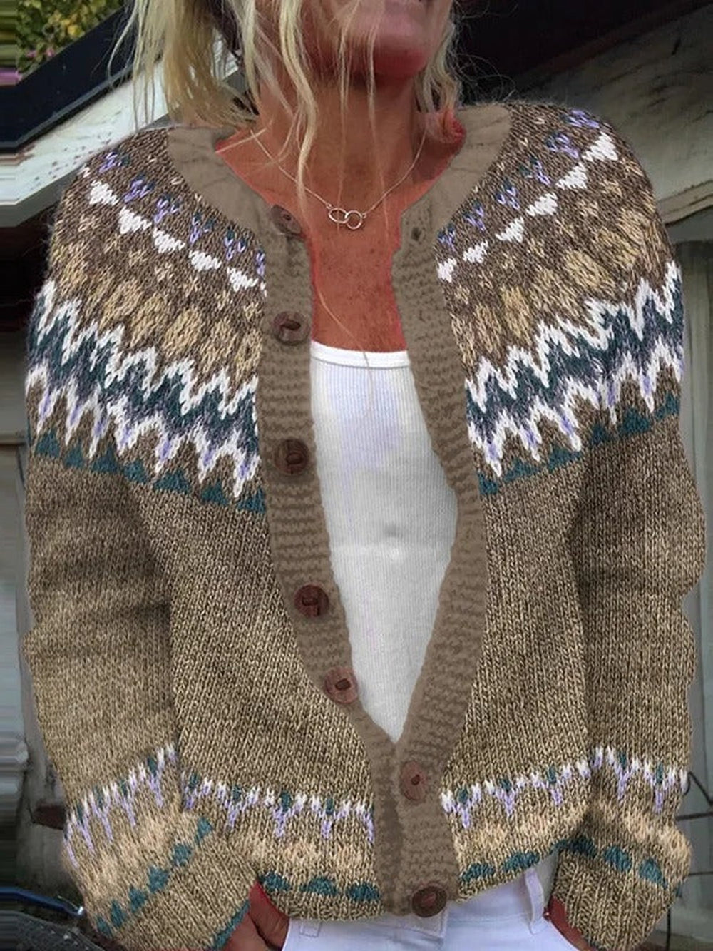 CLEO | VINTAGE ICELANDIC CARDIGAN