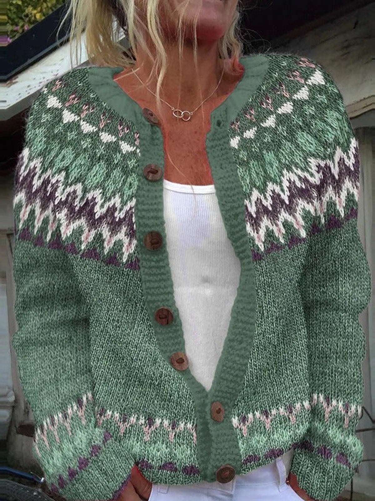 DELIA | VINTAGE ICELANDIC CARDIGAN