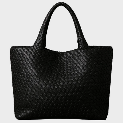 Lana Handwoven Vegan Leather Tote