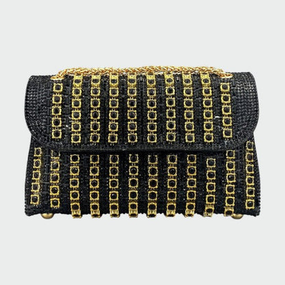 Laviera - Chic Chain Colored Diamond Shoulder Bag