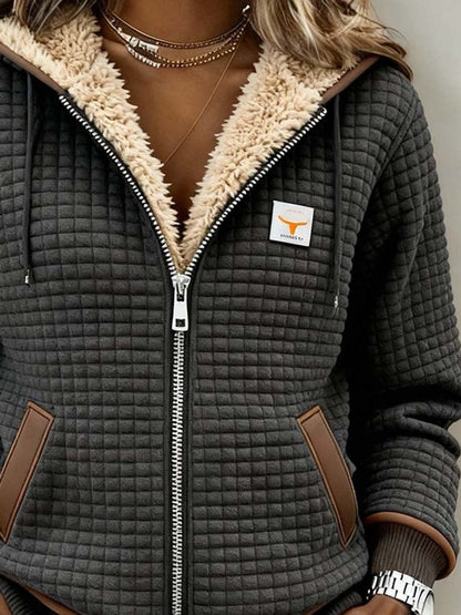 Penelope | Sherpa-Lined Hooded Quilted Jacket
