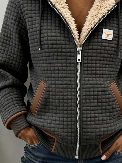 Penelope | Sherpa-Lined Hooded Quilted Jacket